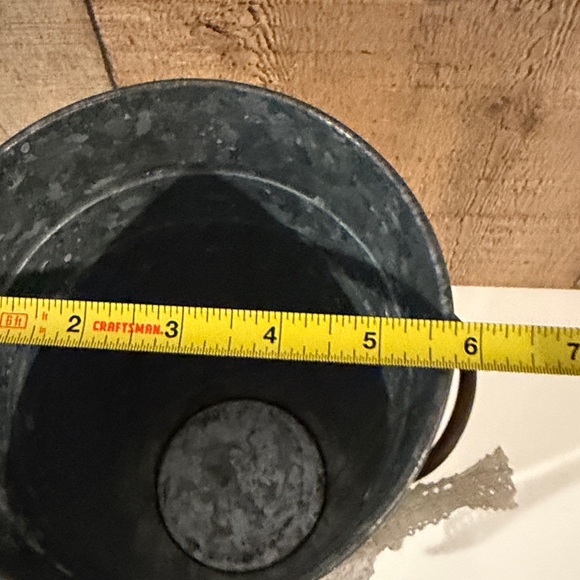 Painted Galvanized Bucket with Bunny Accent~Spring Decor - Picture 8 of 8